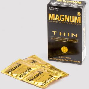 Trojan Magnum Large Ultra Thin Latex Condoms (12 Count)