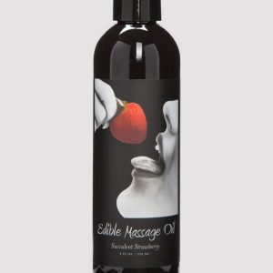 Earthly Body Strawberry Edible Massage Oil 8 fl oz