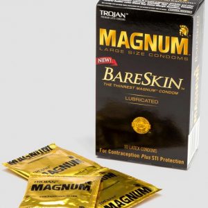 Trojan Magnum Large BareSkin Extra Thin LatexCondoms (10 Count)