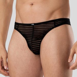 LHM Stripe Mesh Thong