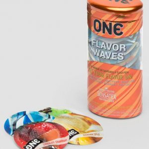 ONE Flavor Waves Latex Condoms (12 Count)