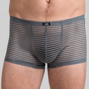 LHM Stripe Grey Mesh Boxer Shorts