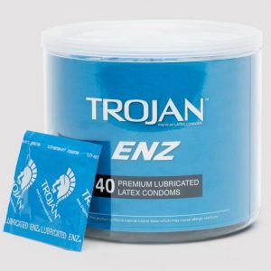 Trojan ENZ Premium Lubricated Latex Condoms (40 Count)