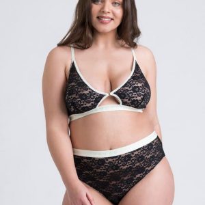 Lovehoney Mindful Black Lace Bra Set