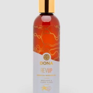 DONA Rev Up Mandarin and Ylang-Ylang Massage Oil 4 fl oz