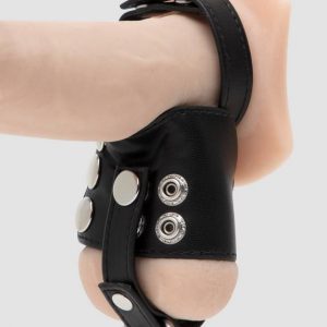 DOMINIX Cock Ring With 2 Inch Ball Stretcher And Optional Weight Ring