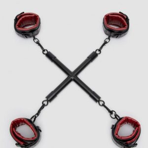 Sportsheets Saffron Faux Leather Hogtie and Cuff Set